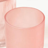 Grand vase en verre rose