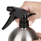 Pulverizador de plantas de acero inoxidable.