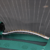 riego oscilante del césped