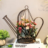 regadera de décoration bouquet de fleurs