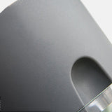 maceta de diseño negro mate