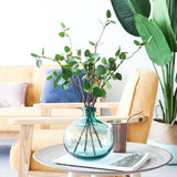 vase rond turquoise