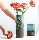 jarrón hecho de madera