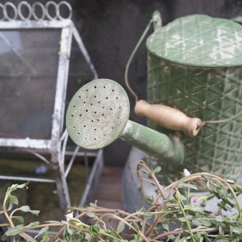 regadera metal vintage