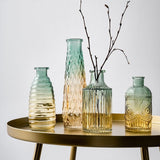 vase bouteille en verre