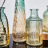 soliflore bouteille verre transparent