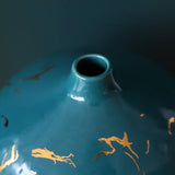 vase en céramique bleu