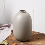 vase rond gris