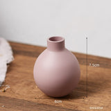 vase rond rose