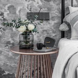 vase en verre fumé noir