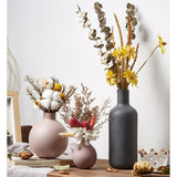 vase rond fleurs