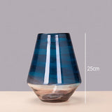 Vase bleu design