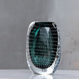 florero verde esmeralda