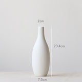 Vase blanc <br> en céramique