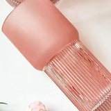 Grand vase en verre rose